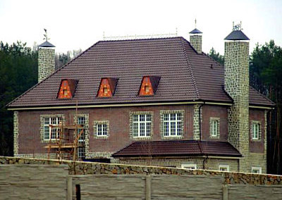 Четырехскатная крыша (вальмовая крыша)